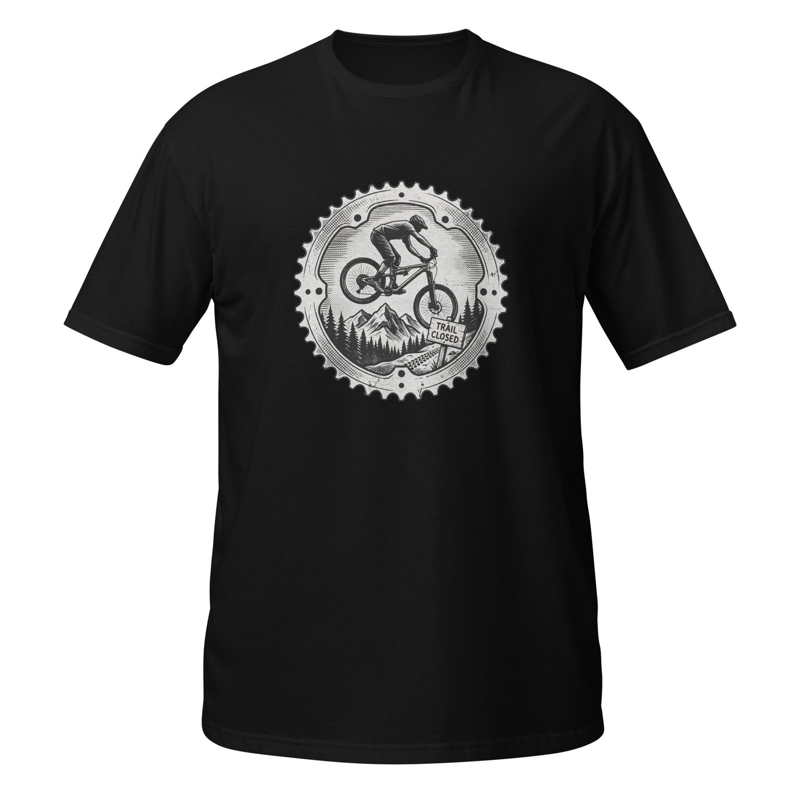 Smoky Threads Trail Closed mountain bike graphic tee